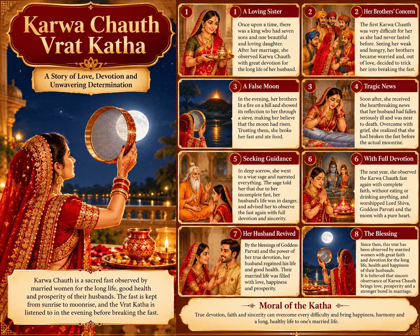 Karwa Chauth Vrat Katha